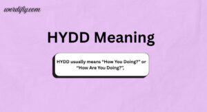HYDD Meaning in Text