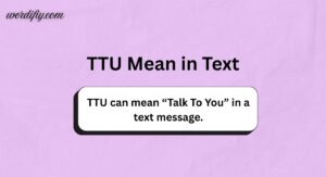 TTU Mean in Text