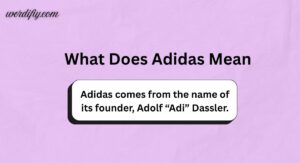 What Does Adidas Mean